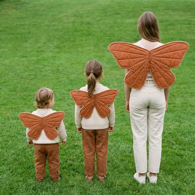 A finished quilted butterfly wings sewn from the Sewzy pattern, view 2