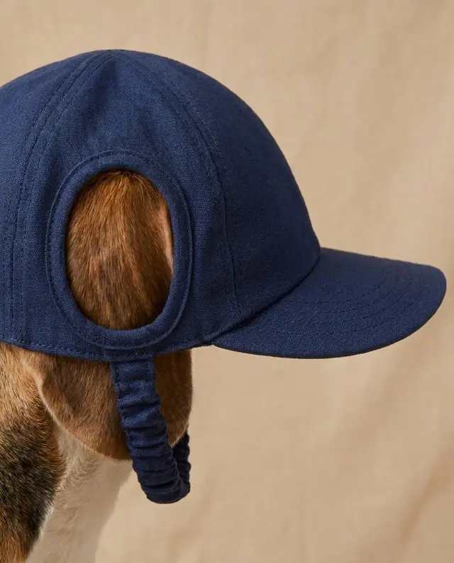 A finished dog cap sewn from the Sewzy pattern, view 3