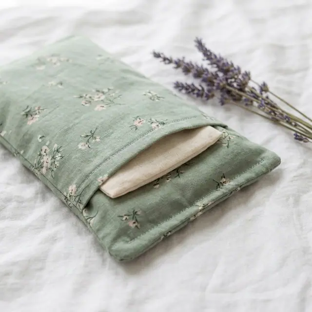A finished eye pillow sewn from the Sewzy pattern, view 2