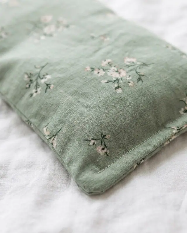A finished eye pillow sewn from the Sewzy pattern, view 3