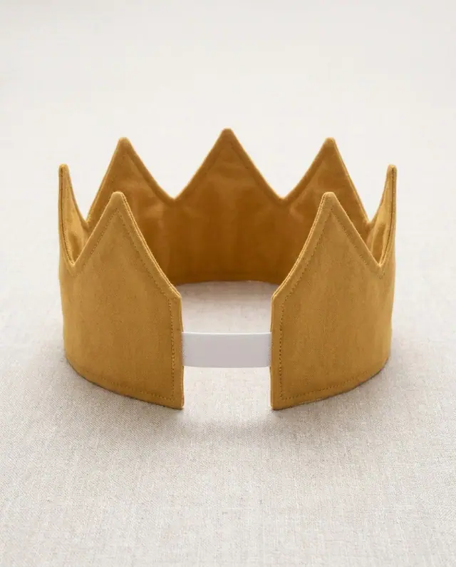 A finished fabric crown sewn from the Sewzy pattern, view 2