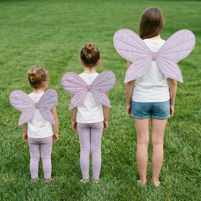 A finished quilted fairy wings sewn from the Sewzy pattern, view 2