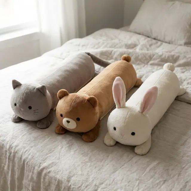 Long Cuddle Plush, a finished stuffed toy sewn from the pattern