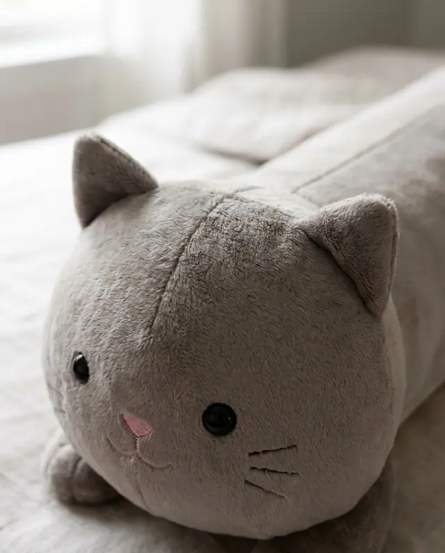 Long Cuddle Plush, a finished stuffed toy sewn from the pattern, view 3