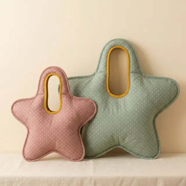 A finished star bag sewn from the Sewzy pattern, view 2